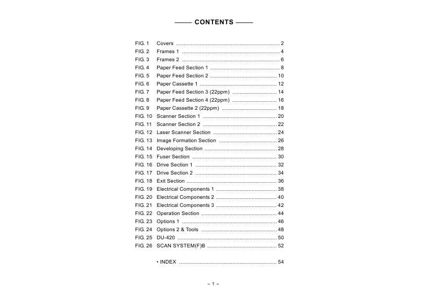 Сервисная инструкция Kyocera TASKALFA-181, 221, Parts catalog