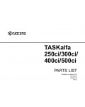 Сервисная инструкция Kyocera TASKALFA-250CI, 300CI, 400CI, 500CI, Parts catalog