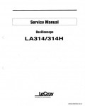 Сервисная инструкция LECROY LA314, LA314H