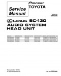 Сервисная инструкция Pioneer FX-MG8156, FX-MG8317, SC430