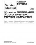 Сервисная инструкция Pioneer GM-8886, SC300, SC400