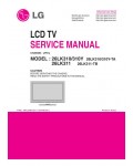 Сервисная инструкция LG 26LK310, 26LK311, LP91J
