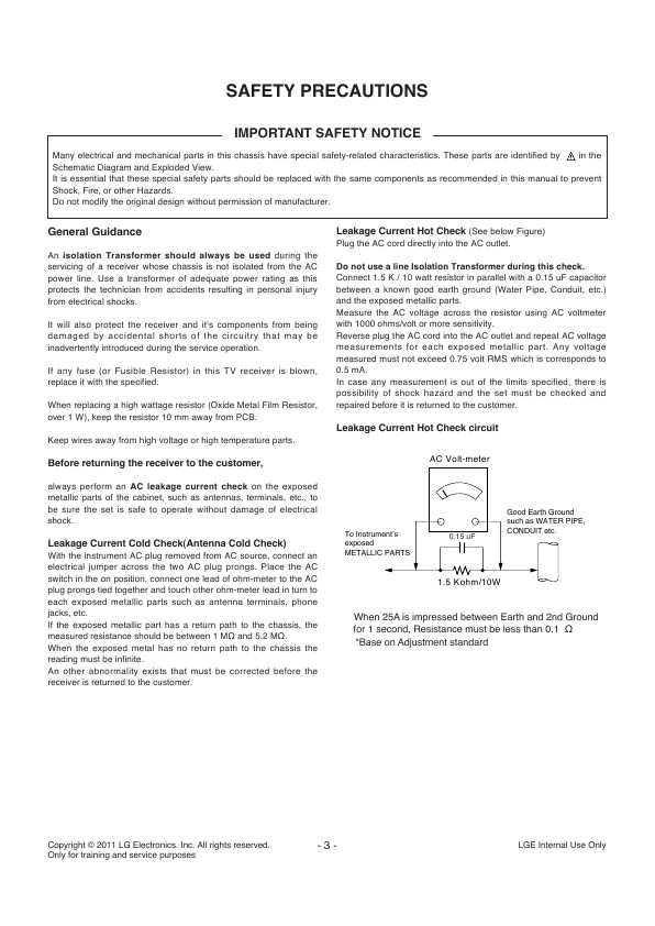 Сервисная инструкция LG 32LV3400