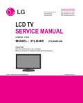 Сервисная инструкция LG 37LD465, LT01B