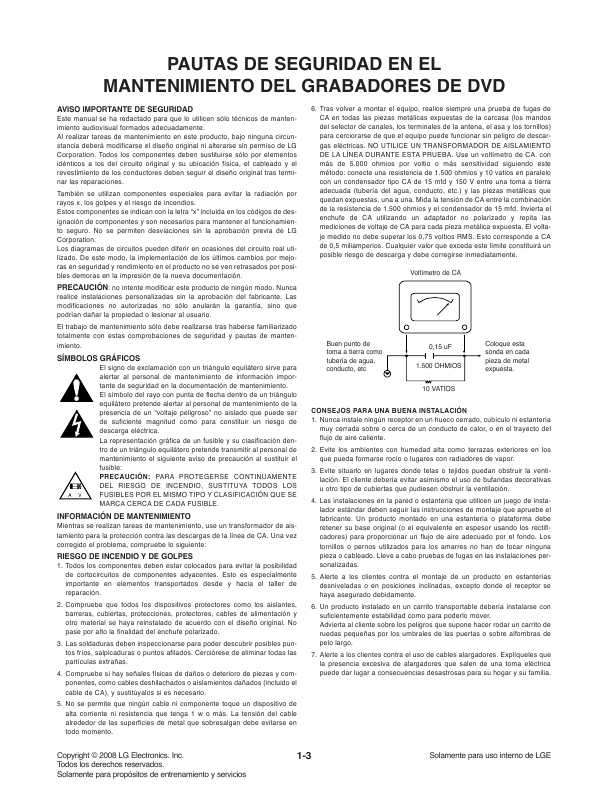 Сервисная инструкция LG DR-389