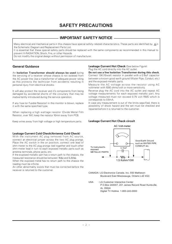 Сервисная инструкция LG DU-60PY10, AF-044P chassis