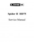 Сервисная инструкция Line6 SPIDER-II-HD75