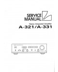 Сервисная инструкция Luxman A-321, A-331