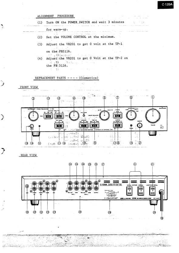 Сервисная инструкция Luxman C-120A