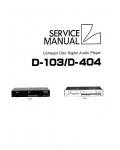 Сервисная инструкция Luxman D-103, D-404