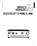 Сервисная инструкция Luxman L-410, L-430