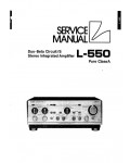 Сервисная инструкция Luxman L-550