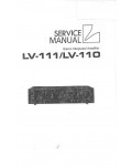 Сервисная инструкция Luxman LV-110, LV-111