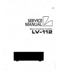 Сервисная инструкция Luxman LV-112