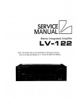 Сервисная инструкция Luxman LV-122