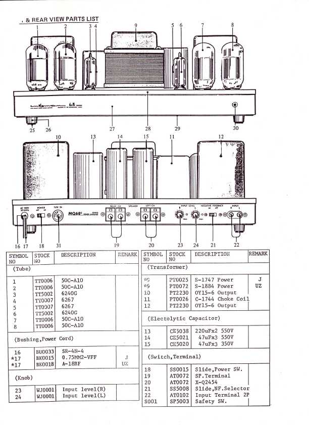 Сервисная инструкция Luxman MQ-68C