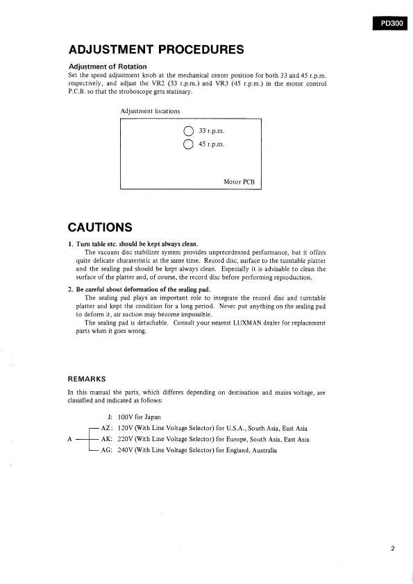 Сервисная инструкция Luxman PD-300