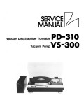 Сервисная инструкция Luxman PD-310, VS-300