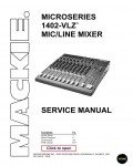 Сервисная инструкция Mackie 1402VLZ