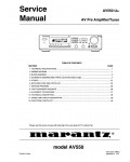Сервисная инструкция Marantz AV-550