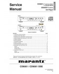 Сервисная инструкция Marantz CD-5001_5001F