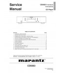 Сервисная инструкция Marantz CD-5003