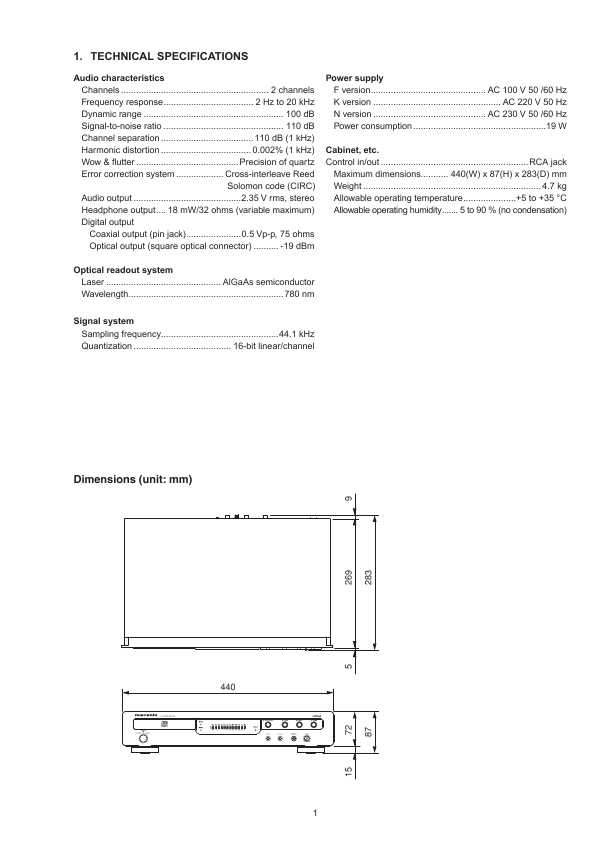 Сервисная инструкция Marantz CD-6002