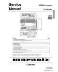 Сервисная инструкция MARANTZ CDR-300