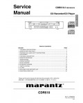 Сервисная инструкция Marantz CD-R510