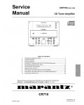 Сервисная инструкция Marantz CR-710