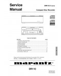 Сервисная инструкция Marantz DR-110