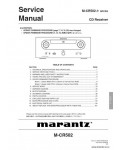 Сервисная инструкция MARANTZ M-CR502