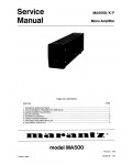 Сервисная инструкция Marantz MA-500F, K, U
