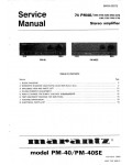 Сервисная инструкция Marantz PM-40, PM-40SE