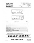 Сервисная инструкция Marantz PM-68, PM-78