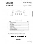 Сервисная инструкция Marantz PM-7003