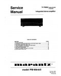 Сервисная инструкция Marantz PM-80MKII