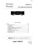 Сервисная инструкция Marantz PMD-510