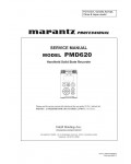 Сервисная инструкция Marantz PMD-620