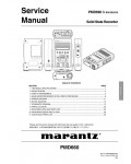 Сервисная инструкция Marantz PMD-660