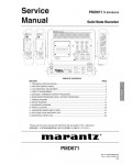 Сервисная инструкция Marantz PMD-671