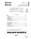 Сервисная инструкция Marantz SA-1
