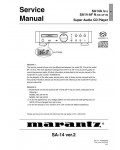 Сервисная инструкция Marantz SA-14 VER.2