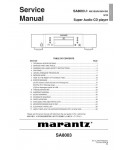 Сервисная инструкция Marantz SA-8003
