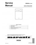 Сервисная инструкция Marantz SW-200