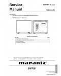 Сервисная инструкция MARANTZ SW-7001