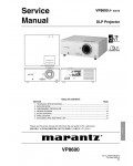 Сервисная инструкция Marantz VP-8600