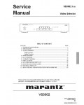 Сервисная инструкция MARANTZ VS-3002