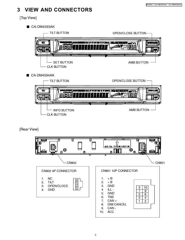 Сервисная инструкция PANASONIC CA-DM4593AK