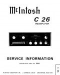 Сервисная инструкция McIntosh C26